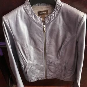 Danier Purple Leather Jacket